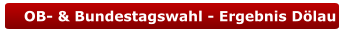 OB- & Bundestagswahl - Ergebnis Dölau